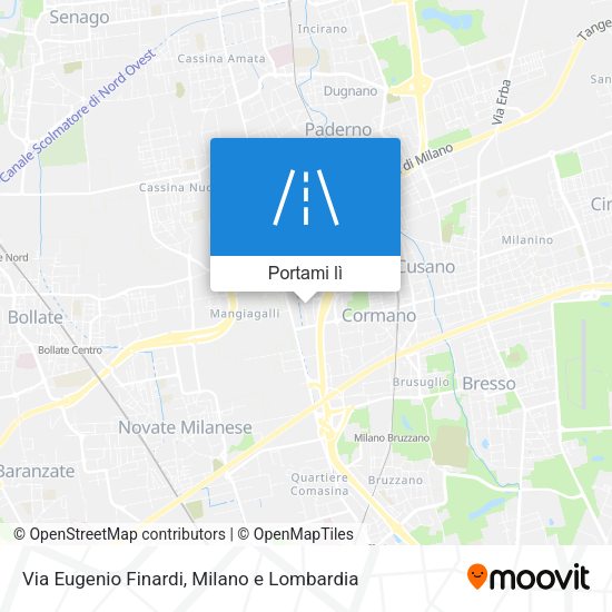 Mappa Via Eugenio Finardi
