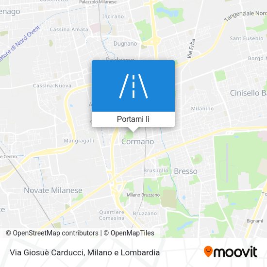 Mappa Via Giosuè Carducci