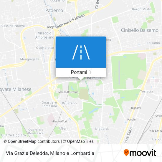 Mappa Via Grazia Deledda