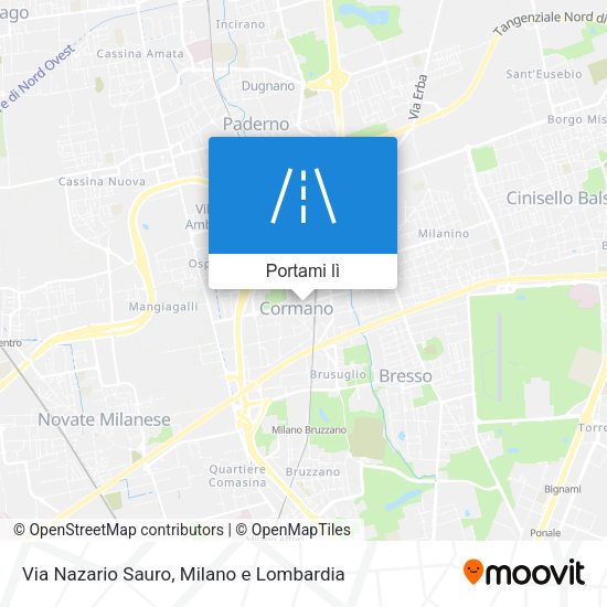 Mappa Via Nazario Sauro