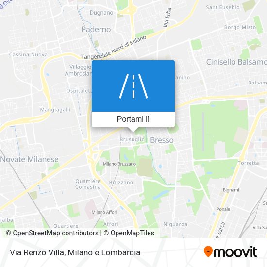 Mappa Via Renzo Villa
