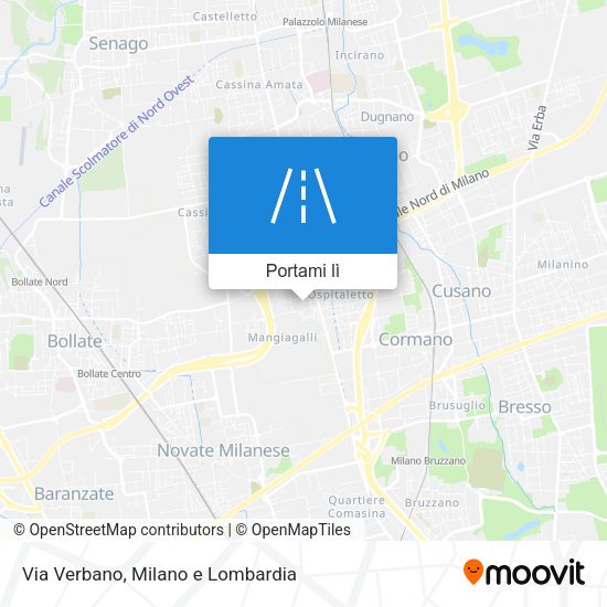 Mappa Via Verbano