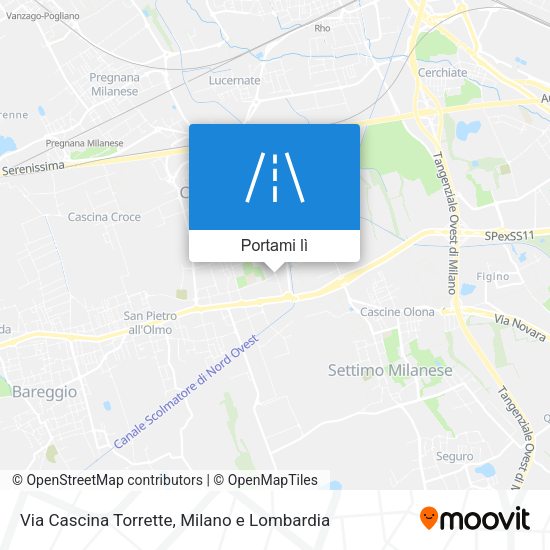 Mappa Via Cascina Torrette
