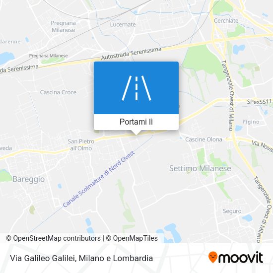 Mappa Via Galileo Galilei