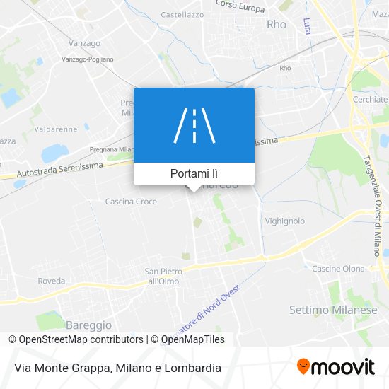 Mappa Via Monte Grappa