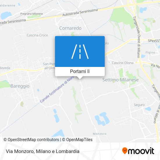 Mappa Via Monzoro