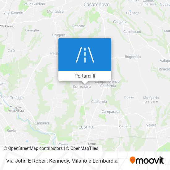 Mappa Via John E Robert Kennedy