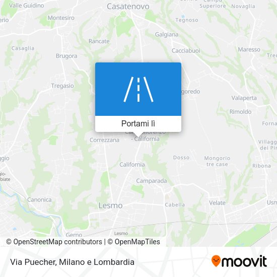 Mappa Via Puecher