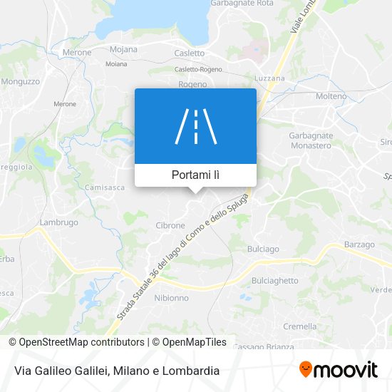 Mappa Via Galileo Galilei