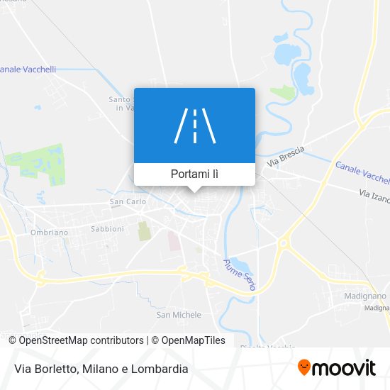 Mappa Via Borletto