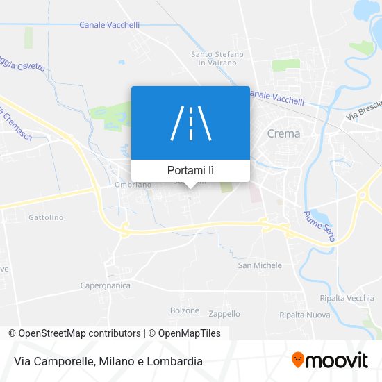Mappa Via Camporelle