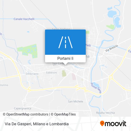 Mappa Via De Gasperi