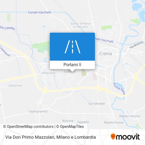 Mappa Via Don Primo Mazzolari