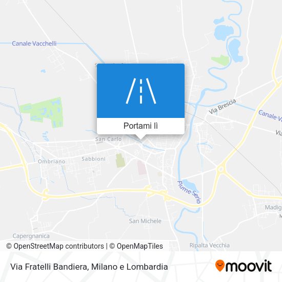 Mappa Via Fratelli Bandiera