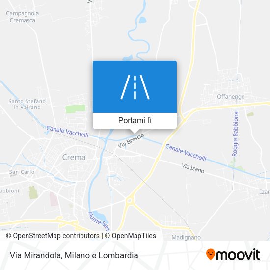 Mappa Via Mirandola