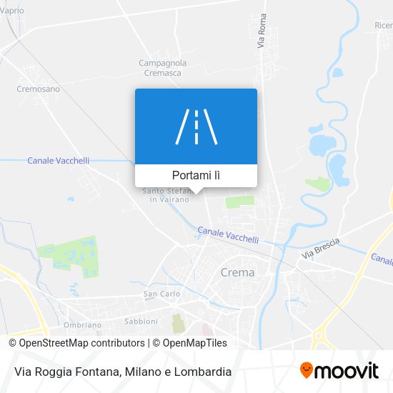Mappa Via Roggia Fontana