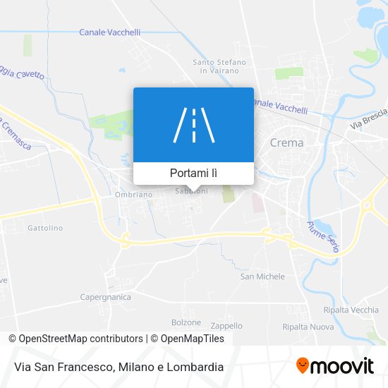 Mappa Via San Francesco