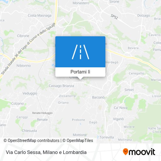 Mappa Via Carlo Sessa