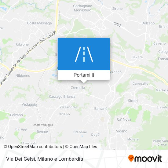 Mappa Via Dei Gelsi