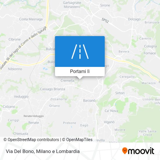 Mappa Via Del Bono
