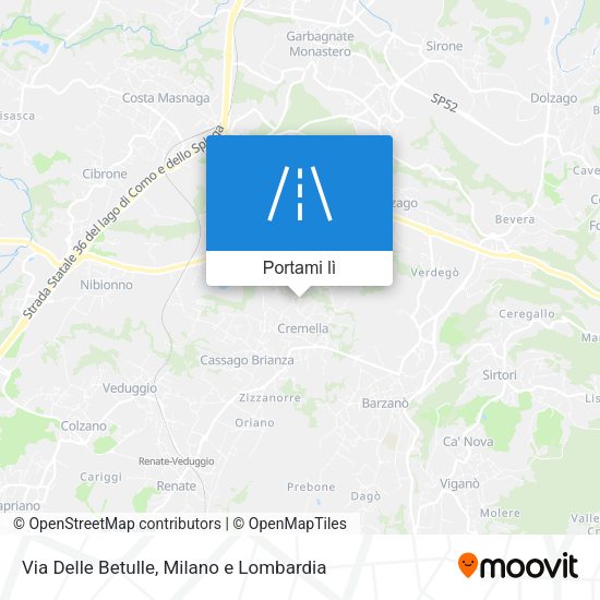 Mappa Via Delle Betulle