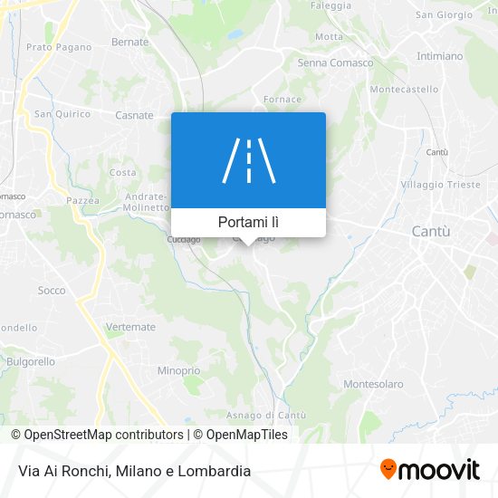 Mappa Via Ai Ronchi