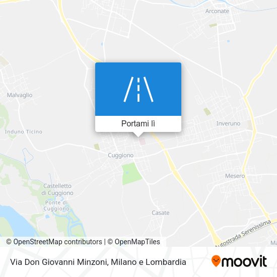 Mappa Via Don Giovanni Minzoni
