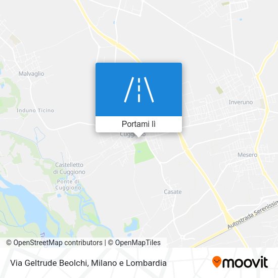 Mappa Via Geltrude Beolchi