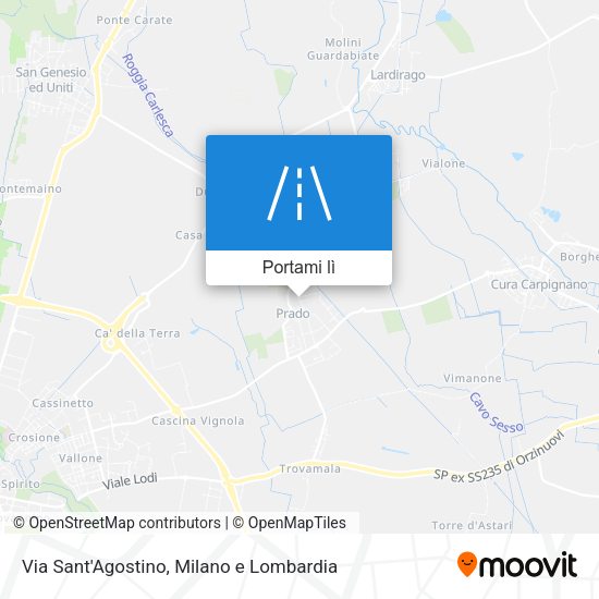 Mappa Via Sant'Agostino