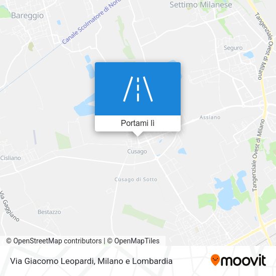 Mappa Via Giacomo Leopardi