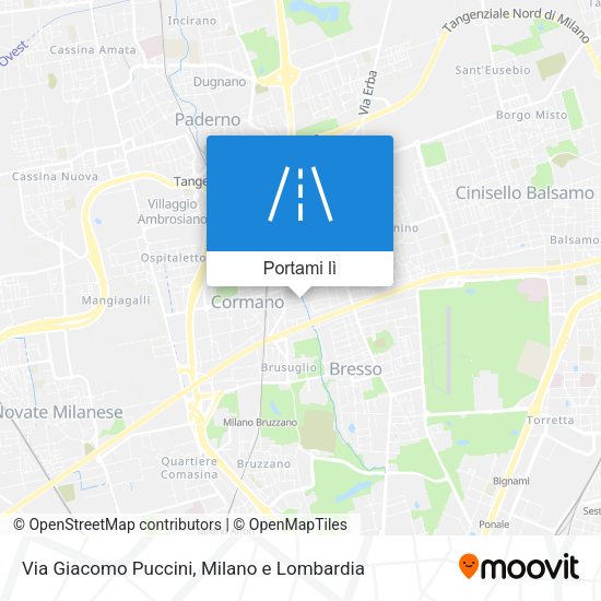 Mappa Via Giacomo Puccini