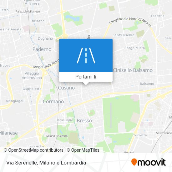 Mappa Via Serenelle