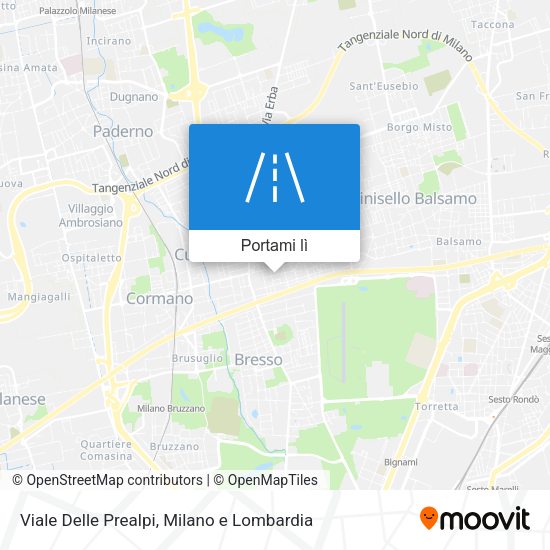 Mappa Viale Delle Prealpi