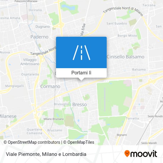 Mappa Viale Piemonte
