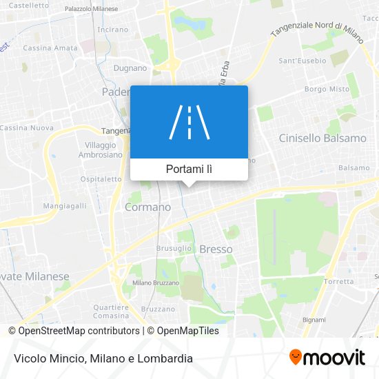 Mappa Vicolo Mincio
