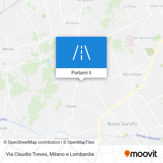 Mappa Via Claudio Treves