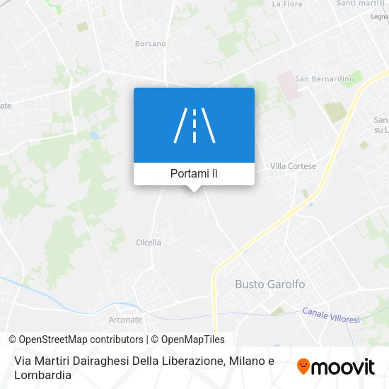 Mappa Via Martiri Dairaghesi Della Liberazione