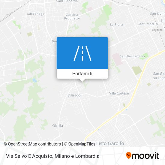 Mappa Via Salvo D'Acquisto