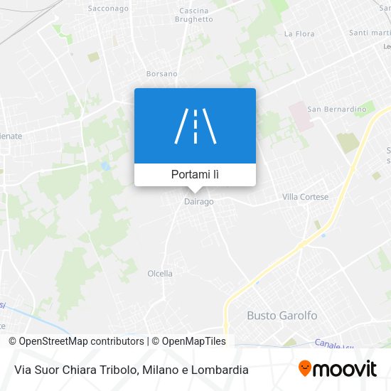 Mappa Via Suor Chiara Tribolo