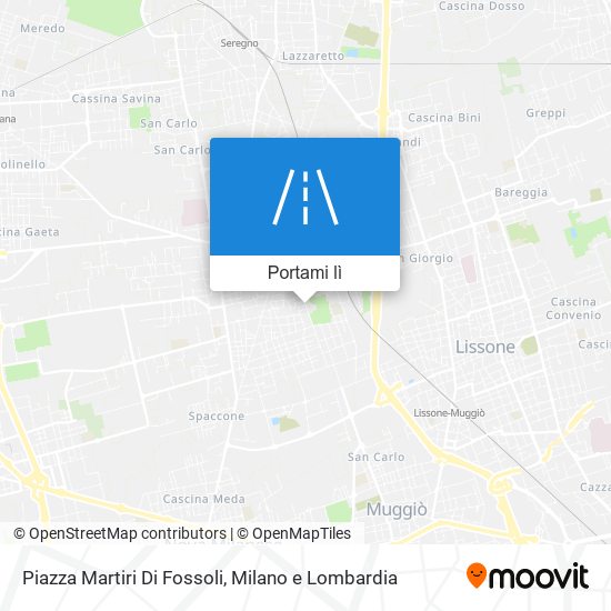 Mappa Piazza Martiri Di Fossoli