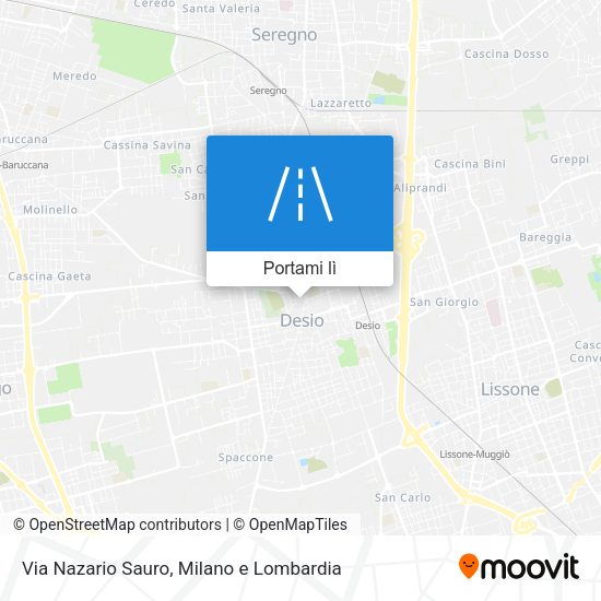 Mappa Via Nazario Sauro