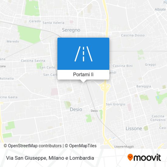 Mappa Via San Giuseppe
