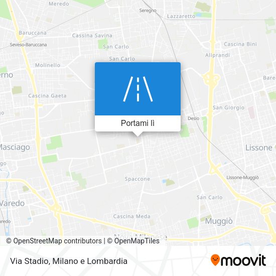 Mappa Via Stadio