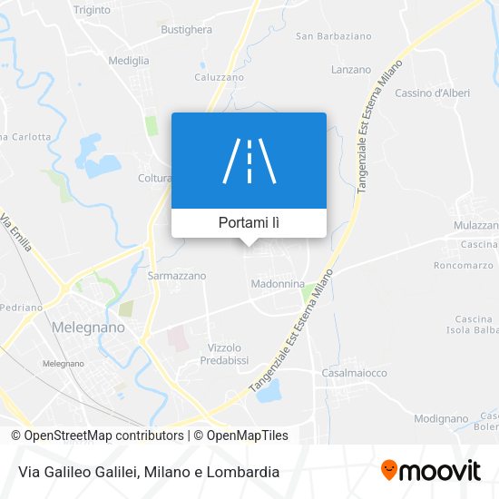 Mappa Via Galileo Galilei