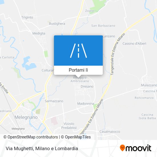 Mappa Via Mughetti