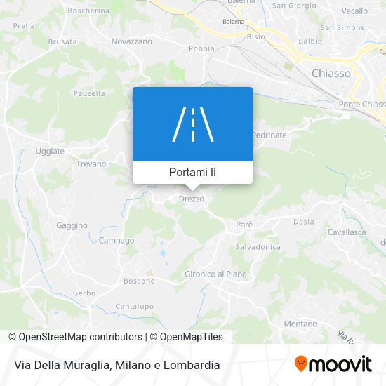 Mappa Via Della Muraglia
