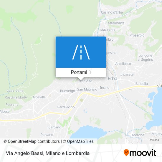 Mappa Via Angelo Bassi