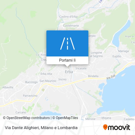 Mappa Via Dante Alighieri