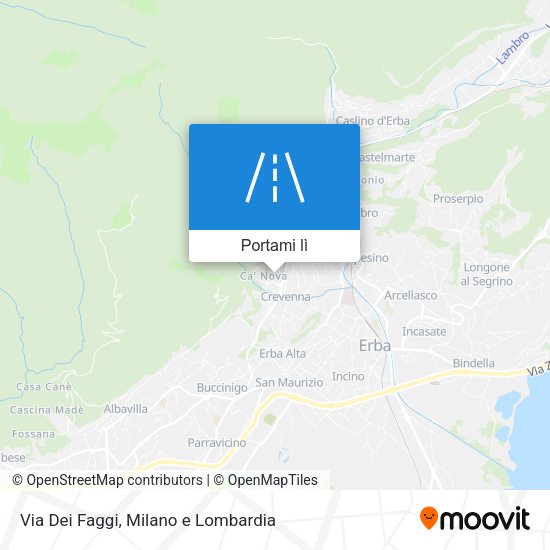Mappa Via Dei Faggi