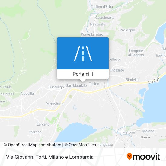 Mappa Via Giovanni Torti